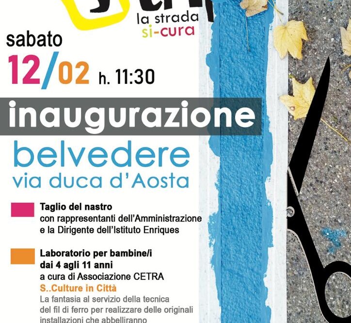 Urban Regeneration, Saturday inauguration of the “Belvedere” on the Elsa river