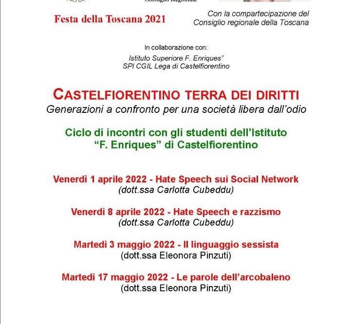 Festa della Toscana, generazioni a confronto per una società libera dall’odio