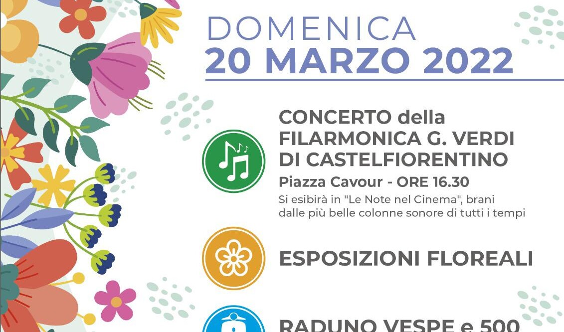 Primavera in “Vespa”, con le “500” d’epoca e tante “Melodie”:una domenica in festa a Castelfiorentino