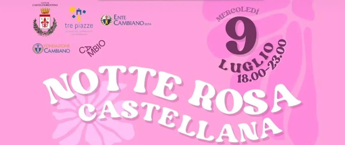 Mercoledì è “Notte Rosa castellana” nelle vie del centro