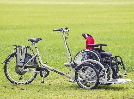 Una nuova e-bike per il trasporto di persone su sedia a rotelle