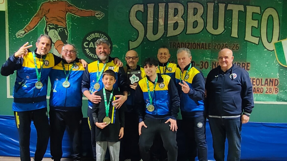 Subbuteo, la squadra di Castelfiorentino vince il campionato e ottiene per la prima volta la promozione in serie B